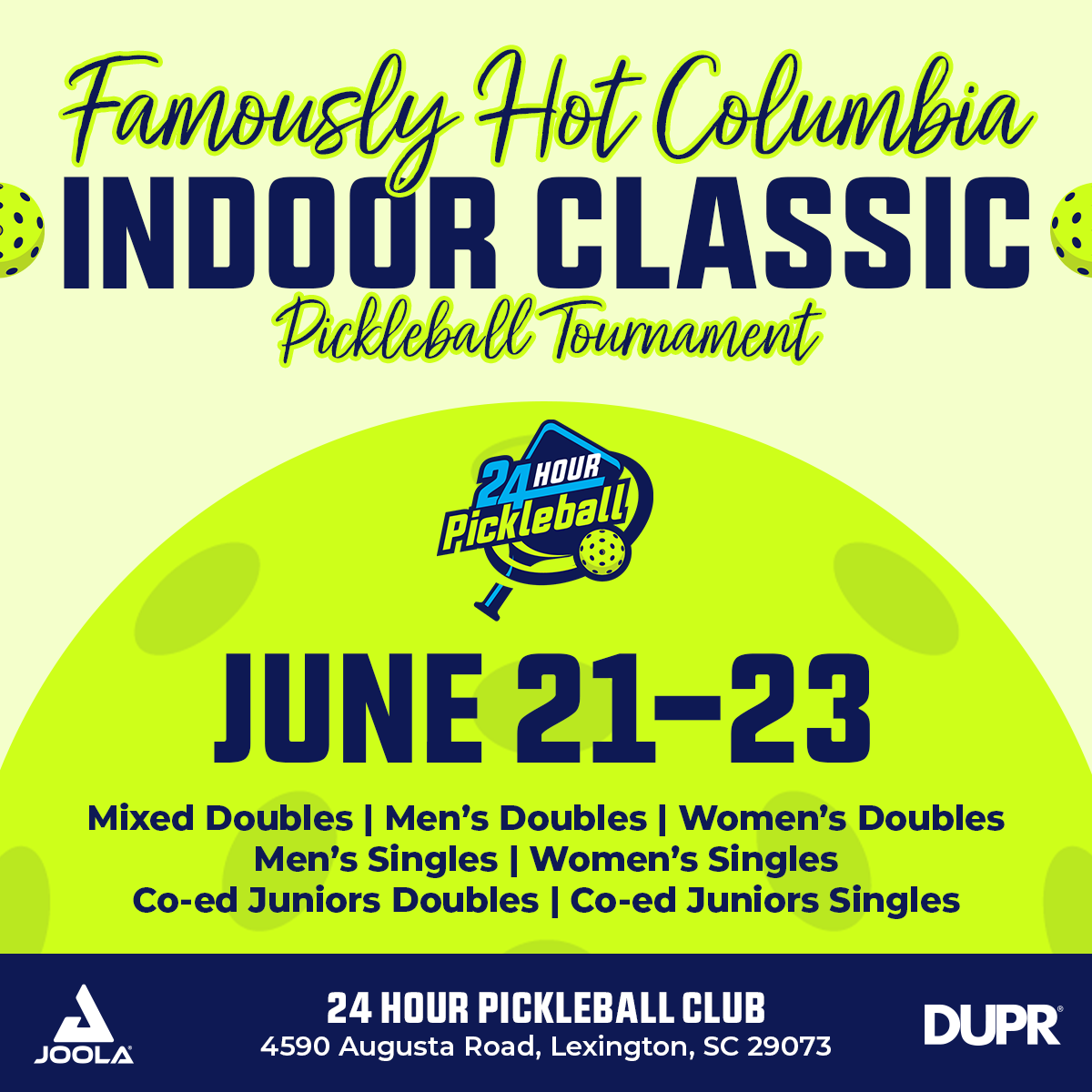 2024 Famously Hot Columbia Indoor Classic Swish Tournaments