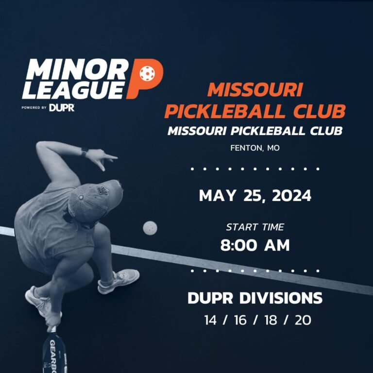 Minor League Pickleball Missouri Pickleball Club Fenton, Missouri