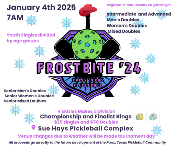 Paris Texas Pickleball Frostbite ’24