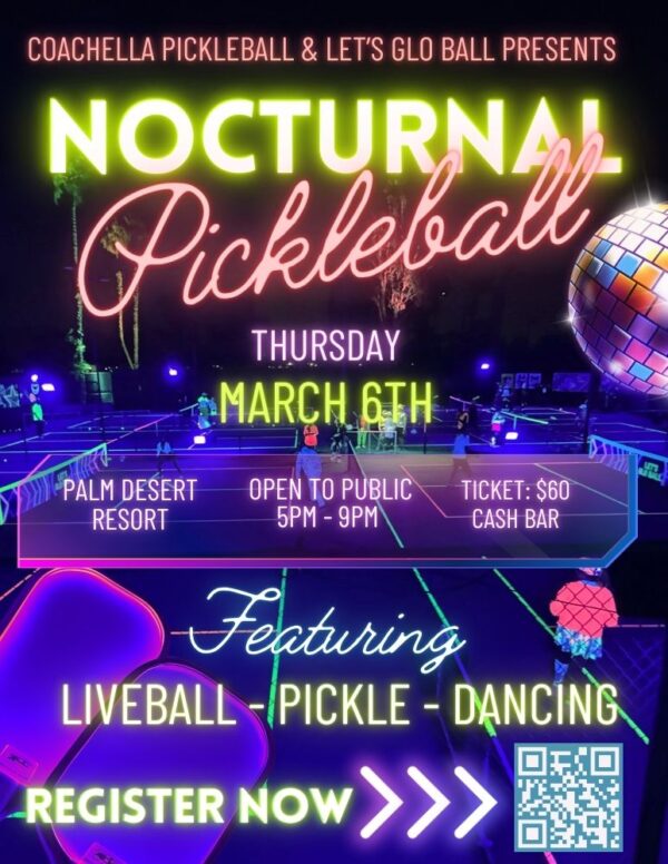 Nocturnal  Glow Ball – Coachella Pickeball