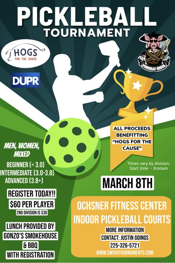 Paddles for a Purpose Pickleball Tournament – “HOGS FOR THE CAUSE”