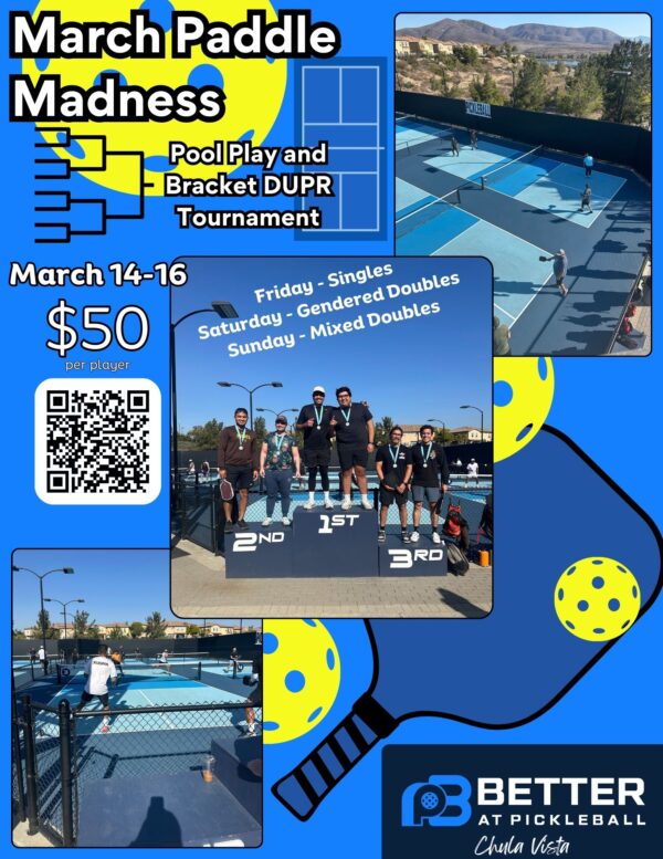 March Paddle Madness - DUPR Tournament