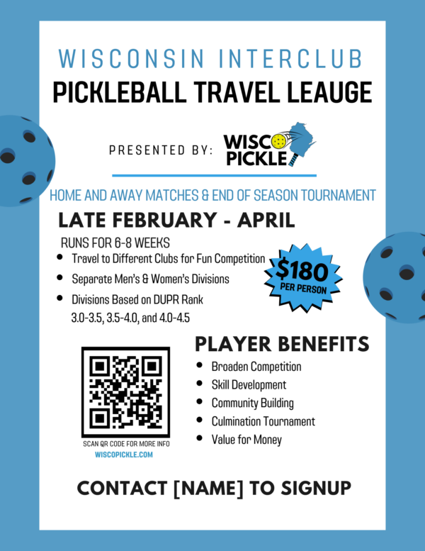 Wisconsin Interclub Pickleball Travel League