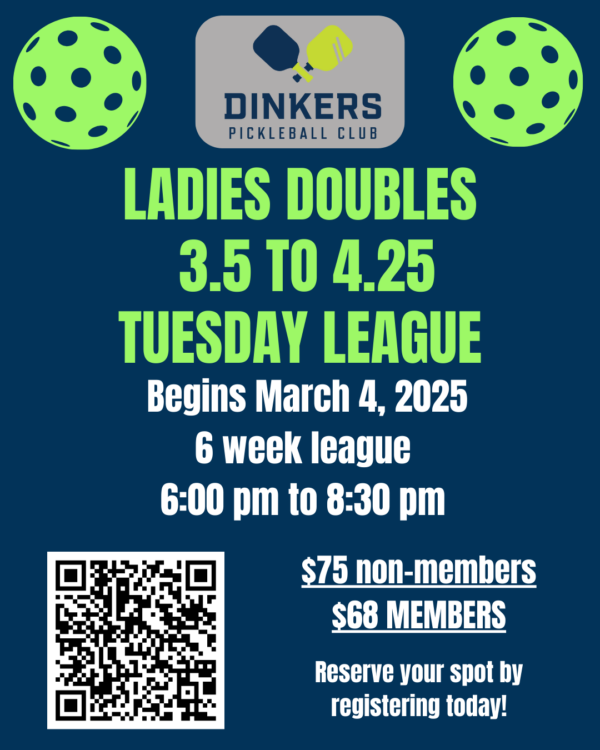 Tuesday Ladies Fixed Partner DUPR 3.5 – 4.25