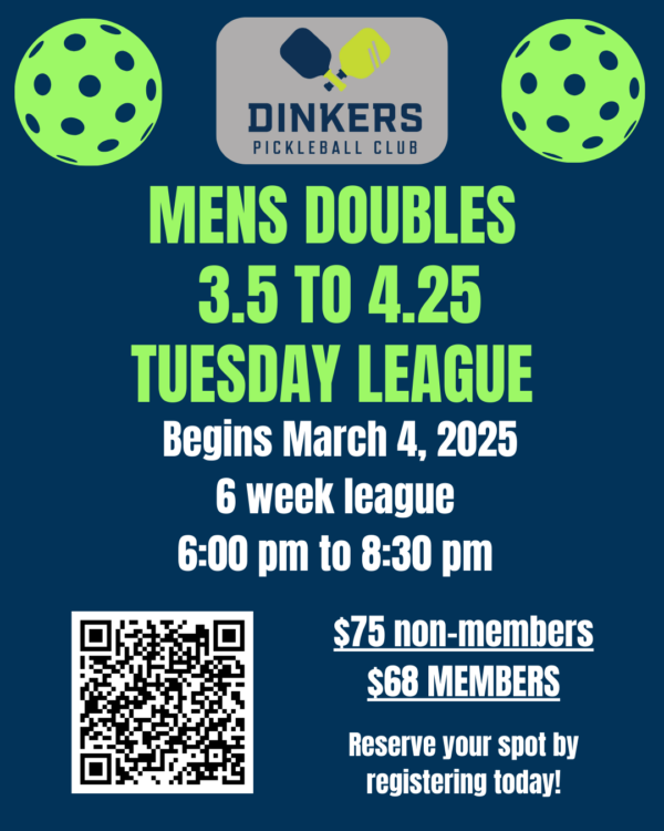 Tuesday Men’s Fixed Partner DUPR 3.5 – 4.25