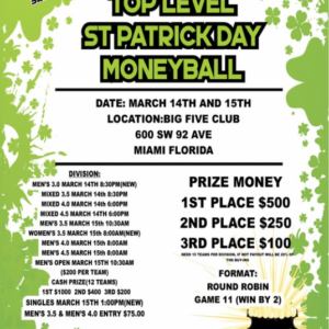 Top Level St. Patrick’s Day *MONEYBALL*