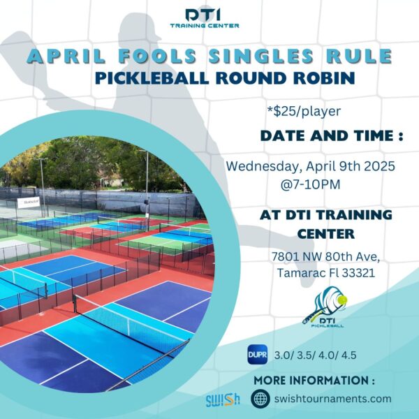 April Fools Singles Rule Round Robin