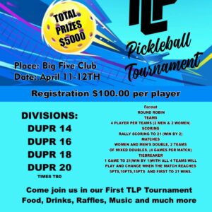 TLP Pickleball Tournament (MLP Format)