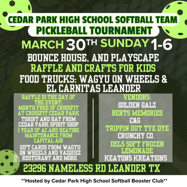 CPHS Softball Booster Club Fundraiser Tournament