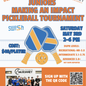 Juniors Making an Impact Pickleball Tournament