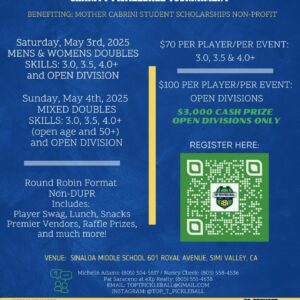 SERVE AND SMASH FOR SCHOLARSHIP