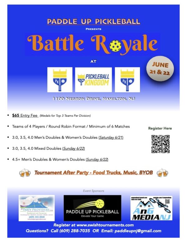Paddle Up Pickleball presents BATTLE ROYALE!