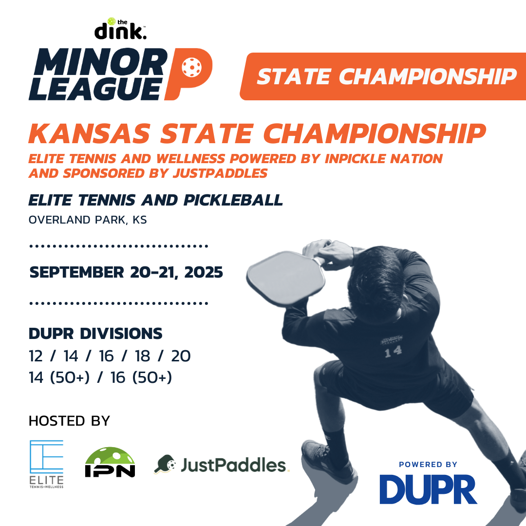 KANSAS State Championship @ Elite Tennis and Wellness powered by Inpickle Nation and sponsored by JustPaddles ~ Overland Park, KS