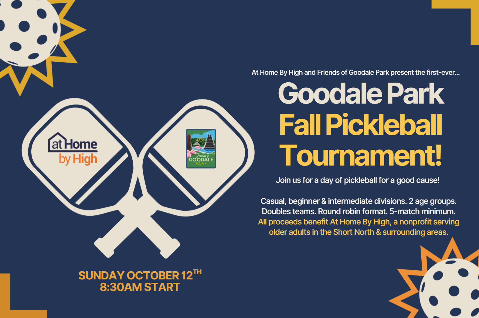 Goodale Park Fall Pickleball Tournament